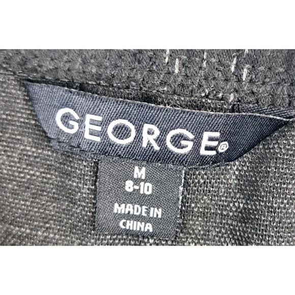 George Plaid Pencil Skirt Women's M 8-10 Belt Stretch Academia Office Classic - Picture 4 of 6